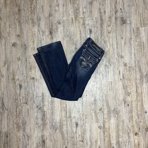 Women's Rock Revival Deborah Easy Boot Dark Denim Jeans Size 28